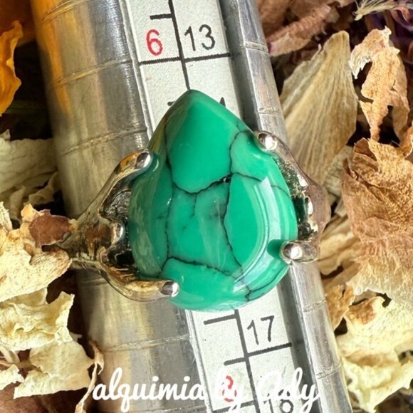 Alquimia Silver and Turquoise Ring - Picture 1 of 5